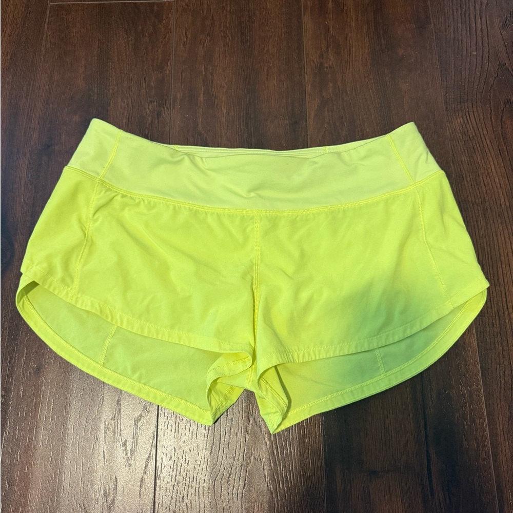 Neon lulu-lemon shorts